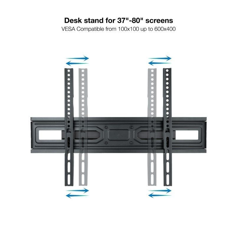 Soporte de Pared Giratorio/ Inclinable/ Nivelable TooQ LP7866TN-B para TV de 37-80"/ hasta 40kg - изображение 2