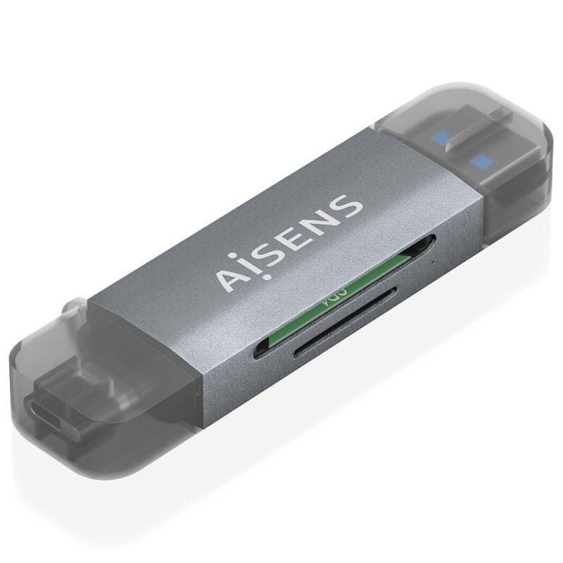 Lector de Tarjetas Externo Aisens ASCR-2AC08-GR/ USB 3.1 - изображение 2