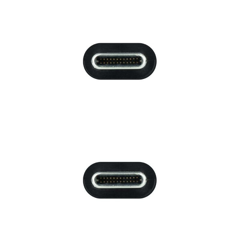 Cable USB 3.1 Tipo-C Nanocable 10.01.4102/ USB Tipo-C Macho - USB Tipo-C Macho/ Hasta 100W/ 2m/ Negro - изображение 3