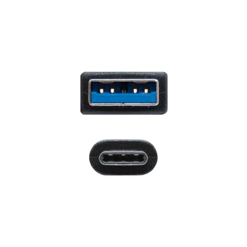 Cable USB 3.1 Nanocable 10.01.4001/ USB Tipo-C Macho - USB Macho/ 1m/ Negro - изображение 2