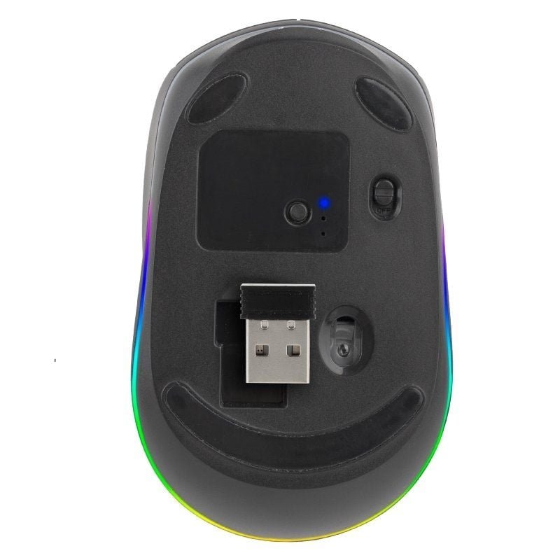 Ratón Inalámbrico por Bluetooth NGS Smog-RB/ Batería recargable/ Hasta 1600 DPI/ Negro - изображение 3