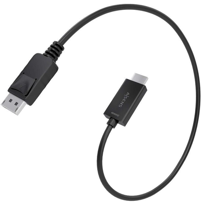 Cable Conversor Aisens A125-0891/ DisplayPort Macho - HDMI 4K Macho/ 60cm/ Negro - изображение 2