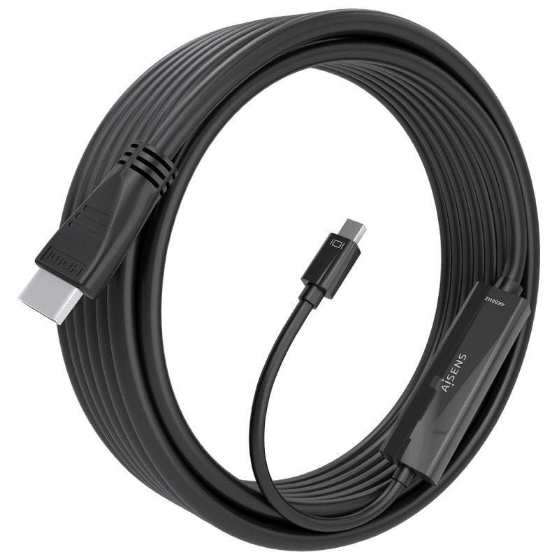Cable Conversor Aisens A125-0890/ Mini DisplayPort Macho - HDMI 4K Macho/ 5m/ Negro - изображение 2