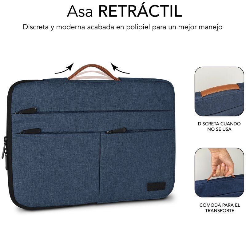 Funda Subblim Air Padding 360 Sleeve para Portátiles hasta 15.6"/ Azul - изображение 4