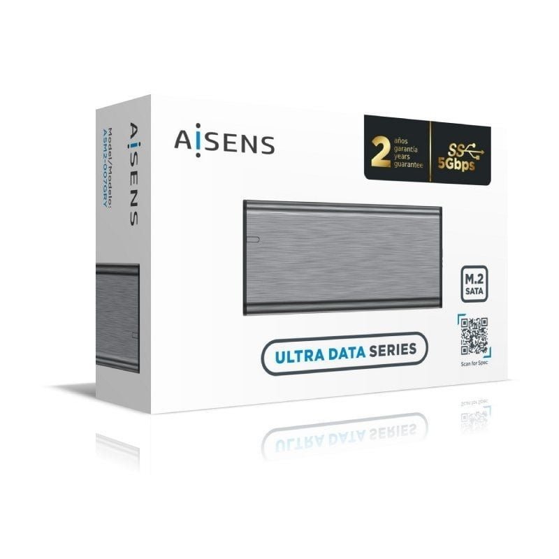Caja Externa para Disco SSD M.2 SATA Aisens ASM2-007GRY/ USB 3.1 Gen1/ Sin Tornillos - изображение 4