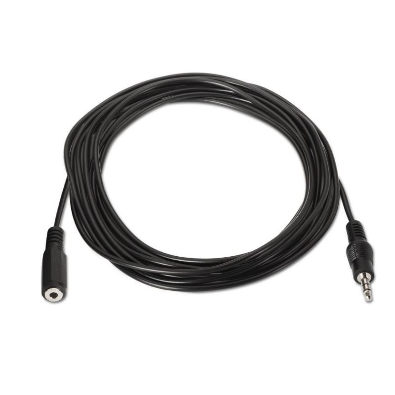 Cable Estéreo Aisens A128-0146/ Jack 3.5 Macho - Jack 3.5 Hembra/ Hasta 0.1W/ 3m/ Negro - изображение 2