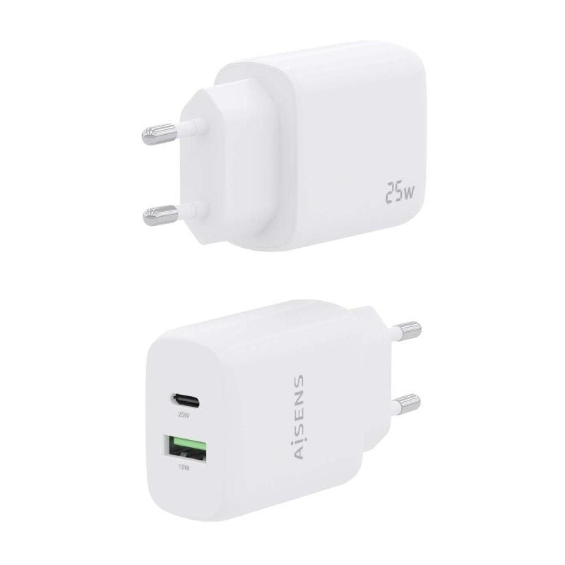 Cargador de Pared Aisens A110-0758/ 1xUSB Tipo-C/ 1xUSB/ 25W - изображение 3