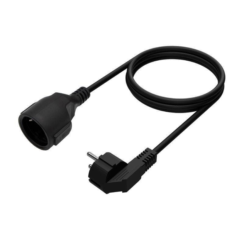 Cable Alargador de Alimentación Aisens A132-0603/ CEE7 Macho - CEE7 Hembra/ Hasta 1500W/ 10m/ Negro - изображение 2