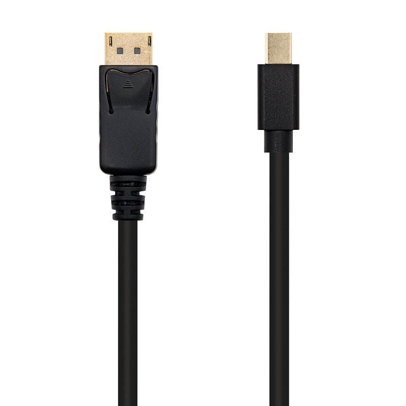 Cable Mini DisplayPort Nanocable 10.15.2402/ Mini DisplayPort Macho - DisplayPort Macho/ 2m/ Negro - изображение 2