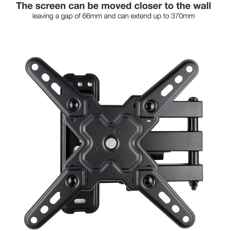 Soporte de Pared Extensible/ Giratorio/ Inclinable TooQ LP1345TN-B para TV de 13-43"/ hasta 20kg - изображение 4