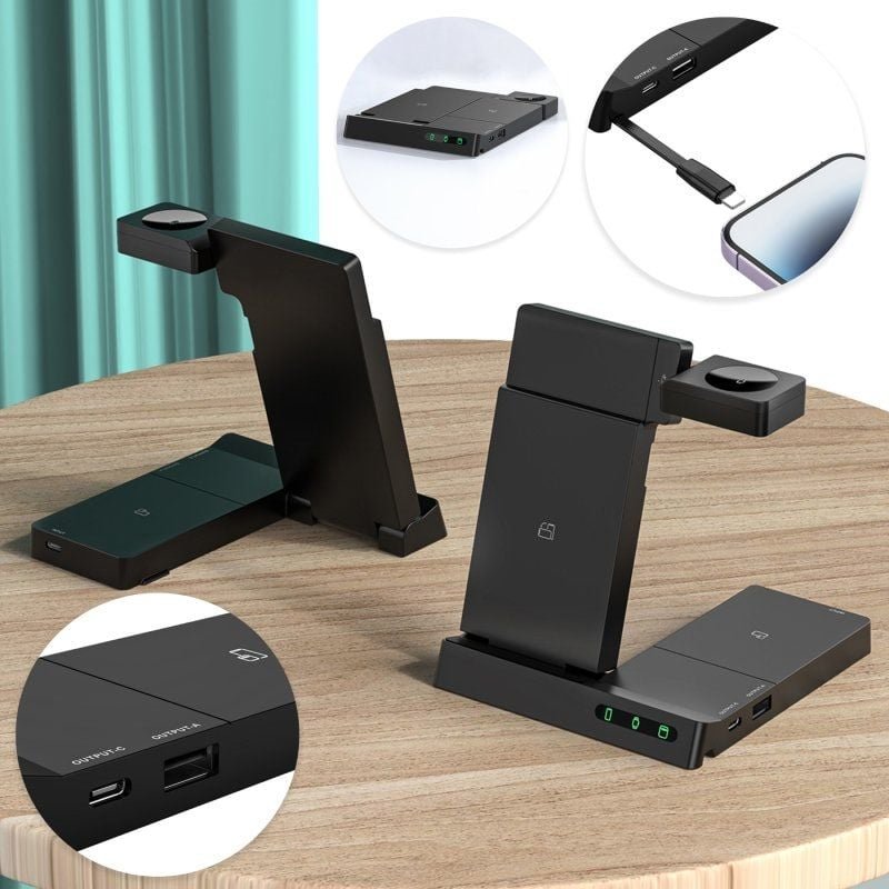 Cargador Inalámbrico Muvit MCWIR0011/ 1xUSB Tipo-C/ 1xUSB/ 20W - изображение 3