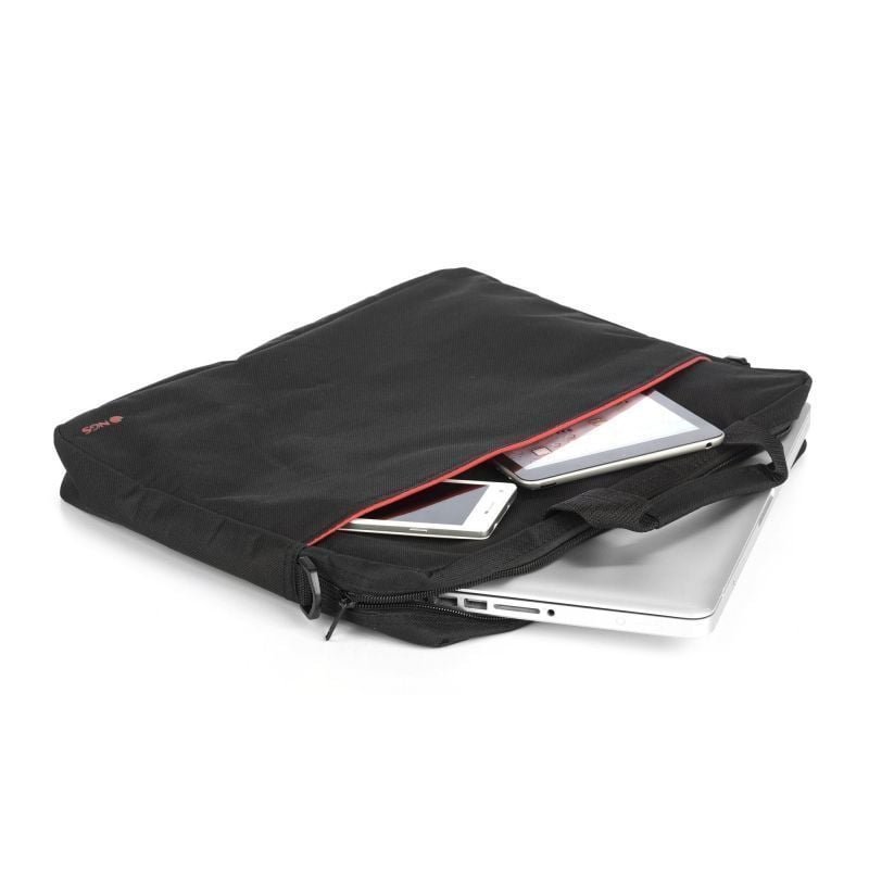 Maletín Monray Enterprise para Portátiles hasta 15.6"/ Negro/ Rojo - изображение 2