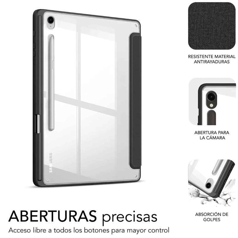 Funda Subblim Clear Shock para Tablet Samsung S9 11"/ S9 FE 10.9"/ Negra - изображение 3
