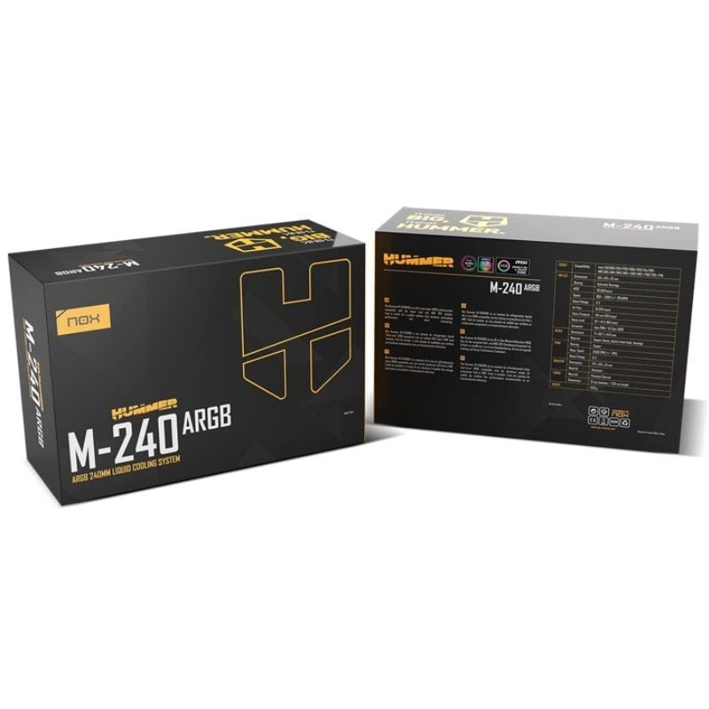 Sistema de Refrigeración Líquida Nox M-240 ARGB/ Negro - изображение 5