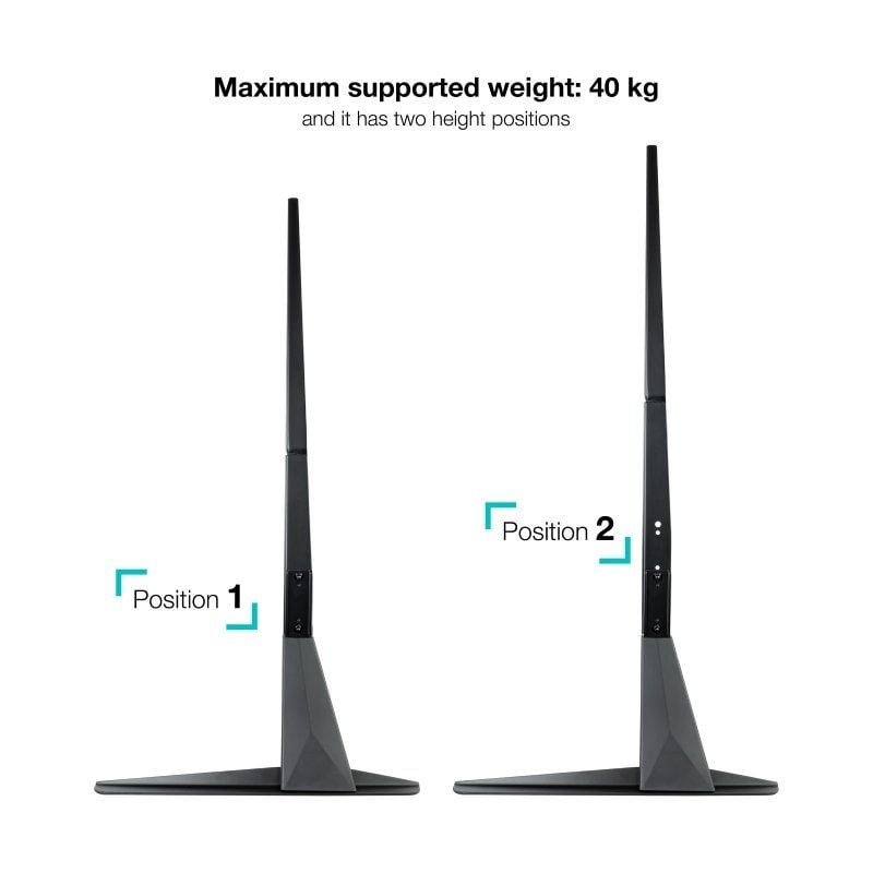 Soporte de Mesa Tooq DB2375F-B para TV y Portátil de 23-75" - изображение 4