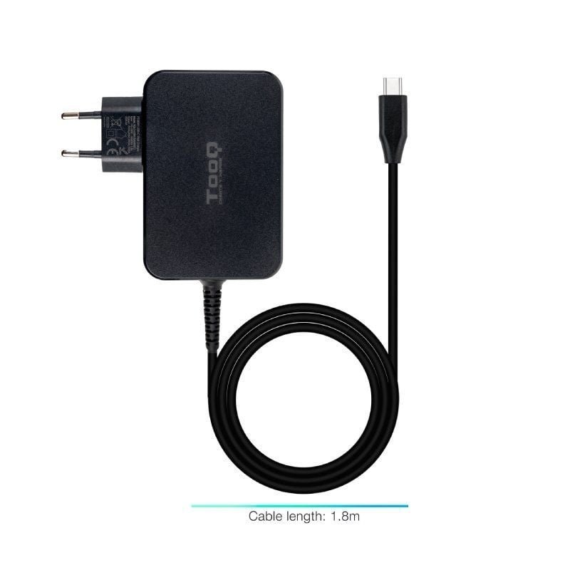 Cargador de Portátil GaN TooQ TQLC-USBCGAN90PD USB Tipo-C/ 90W/ Automático/ Voltaje 5-20V - изображение 3