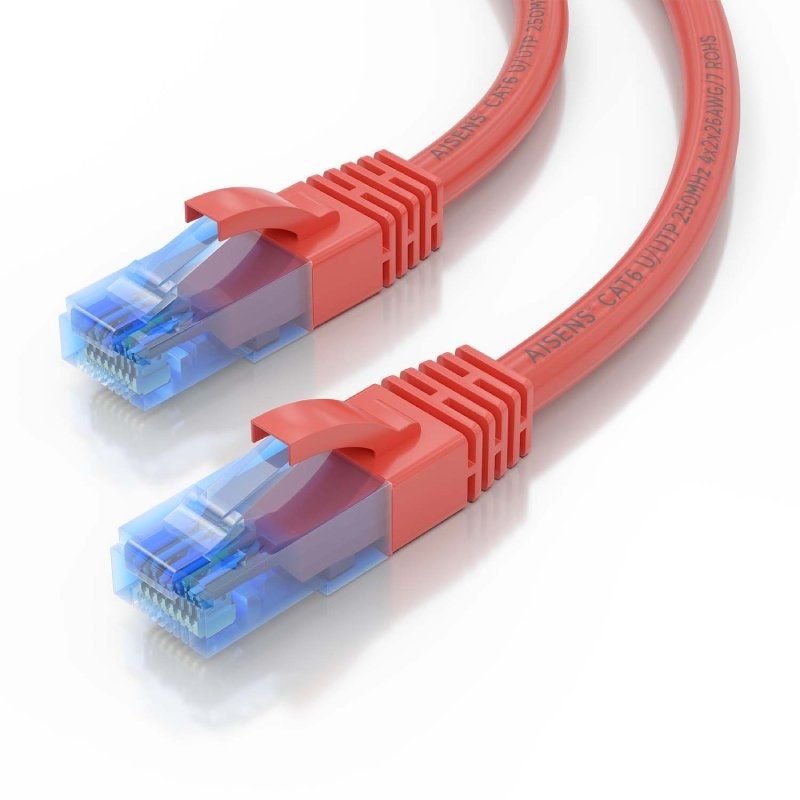 Cable de Red RJ45 AWG26 CCA UTP Aisens A135-0792 Cat.6/ 3m/ Rojo - изображение 3