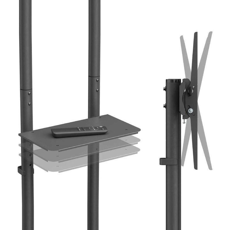 Soporte de Suelo Inclinable con Ruedas Aisens FT70TE-333 para TV 37"-70"/ hasta 45kg - изображение 4