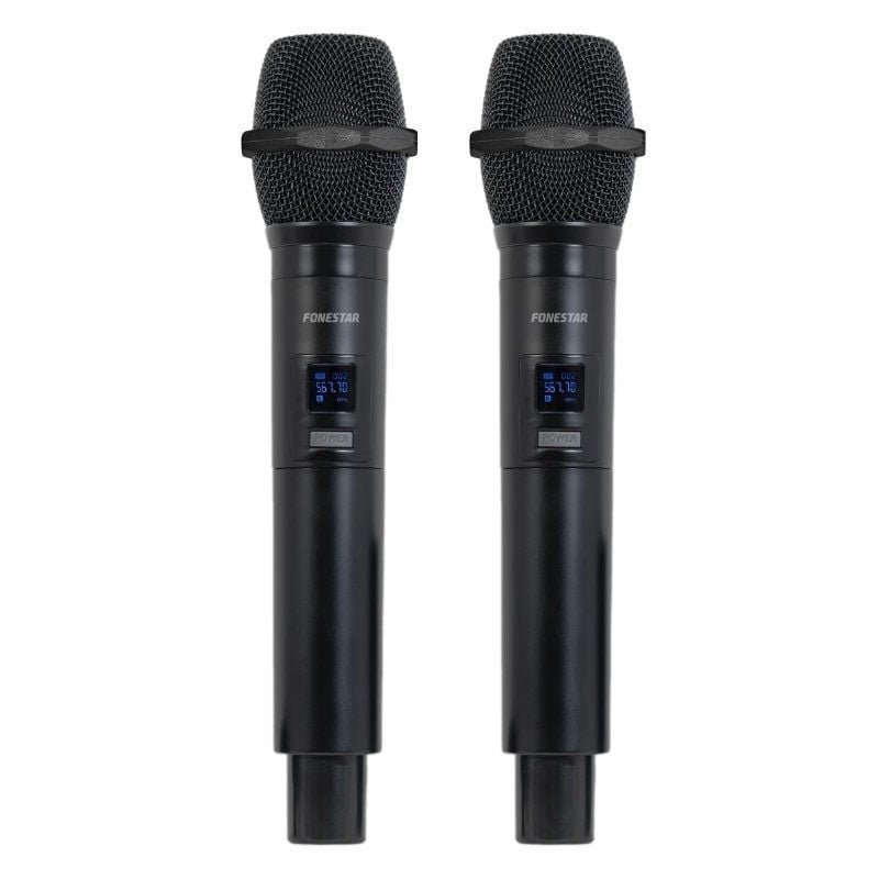Micrófono Inalámbrico Doble Mano UHF Fonestar SONAIR-2M/ Incluye Receptor - изображение 4