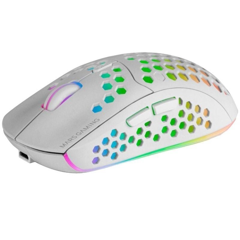 Ratón Gaming Inalámbrico Mars Gaming MMW3W/ Batería recargable/ Hasta 3200 DPI/ Blanco - изображение 2