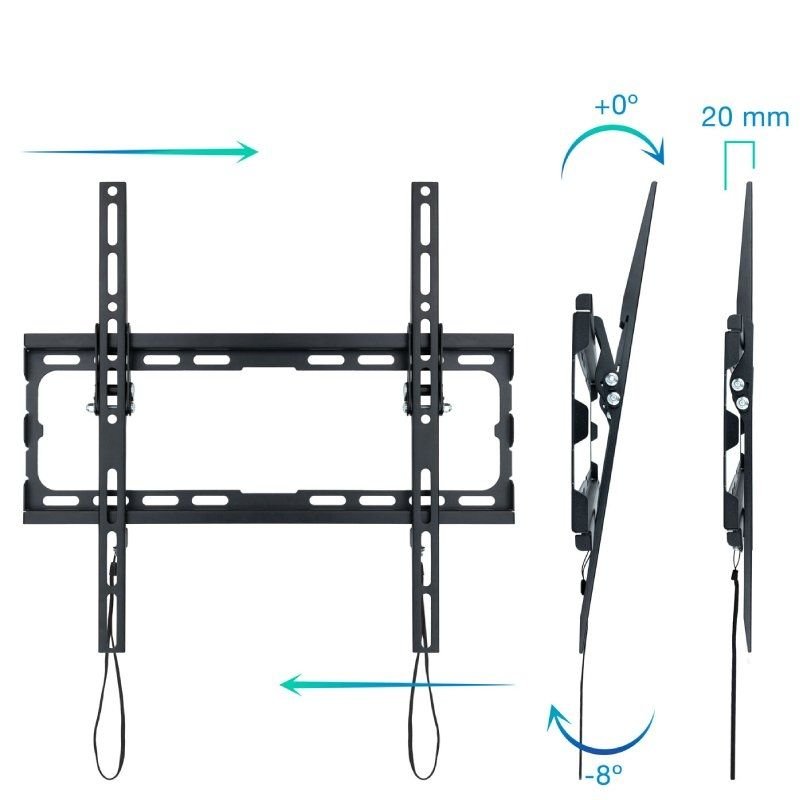 Soporte de Pared Fijo / Inclinable TooQ LP1071T-B para TV de 32-70"/ hasta 45kg - изображение 2