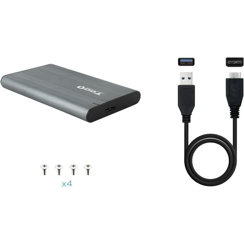 Caja Externa para Disco Duro de 2.5" TooQ TQE-2503G/ USB 3.1/ Sin Tornillos - изображение 4