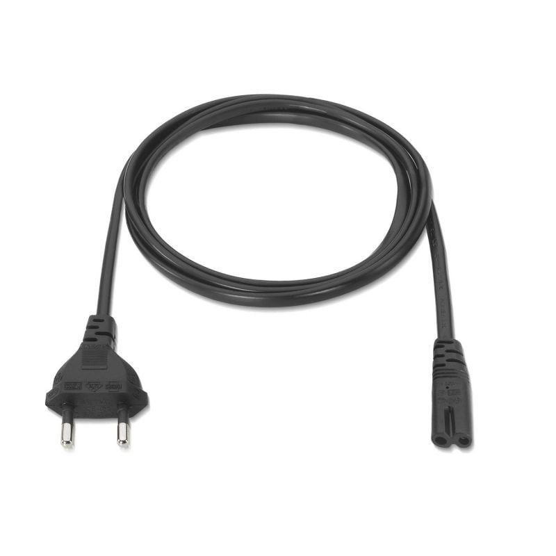 Cable Alimentación Forma 8 Aisens A132-0173/ CEE7/16 Macho - C7 Hembra/ Hasta 1500W/ 1.5m/ Negro - изображение 2