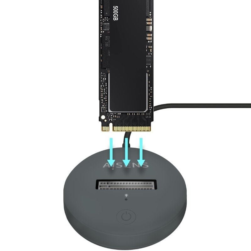 Dock USB Tipo-C para SSD M2 SATA/NVMe Aisens ASUC-M2D014-GR/ Gris - изображение 4