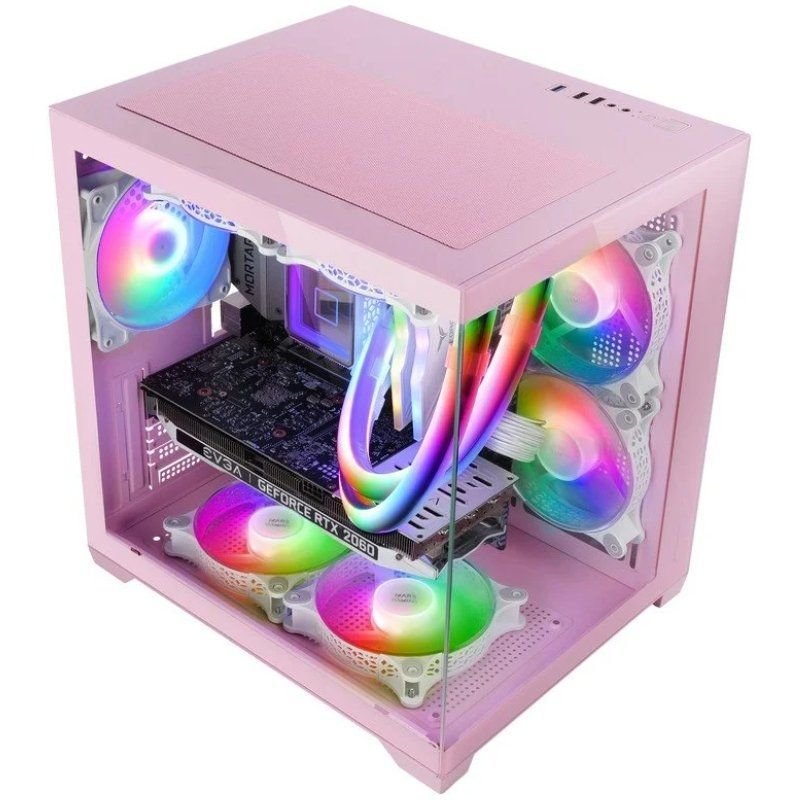 Caja Gaming Minitorre Mars Gaming MC-VIEW2/ Rosa - изображение 2