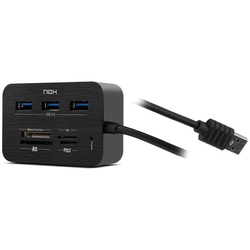Hub USB 3.0 Nox Reader One/ 3xUSB/ 1x Lector de Tarjetas - изображение 2