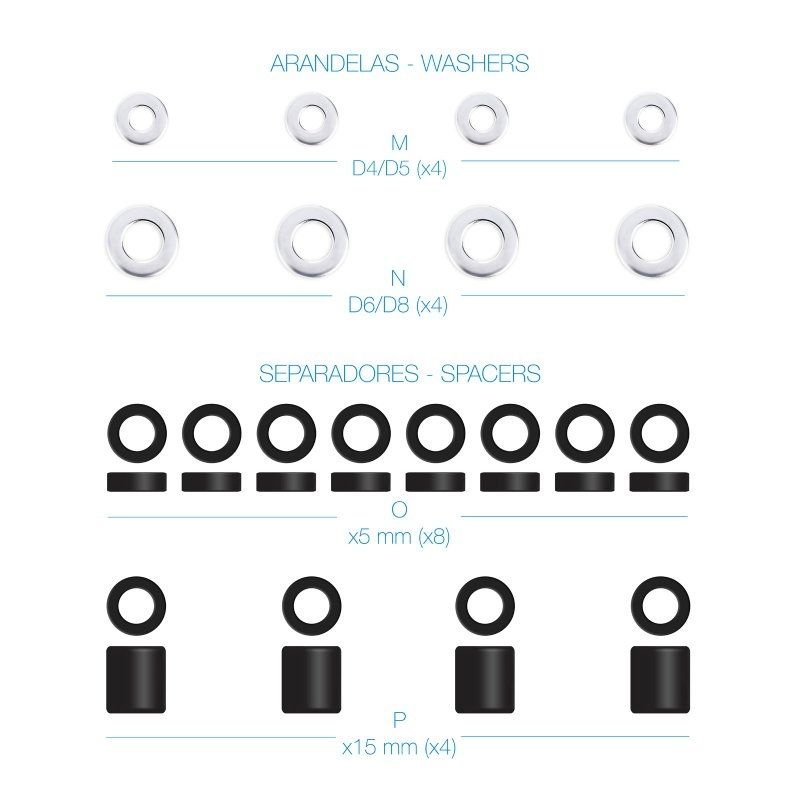 Kit de Montaje Universal TooQ SSK4820 para pantallas con Tornillería - изображение 2