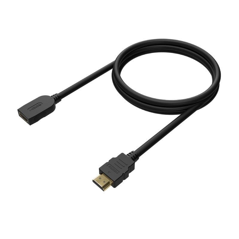 Cable Alargador HDMI Aisens A120-0545/ HDMI Macho - HDMI Hembra/ Hasta 10W/ 2250Mbps/ 2m/ Negro - изображение 2