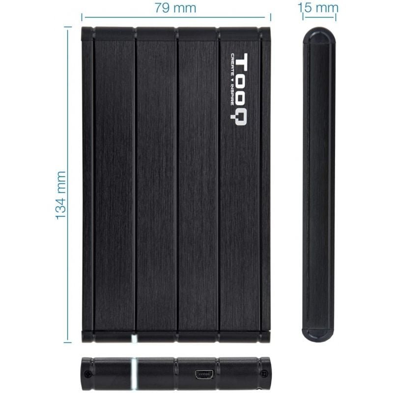 Caja Externa para Disco Duro de 2.5" TooQ TQE-2530B/ USB 3.1 - изображение 3