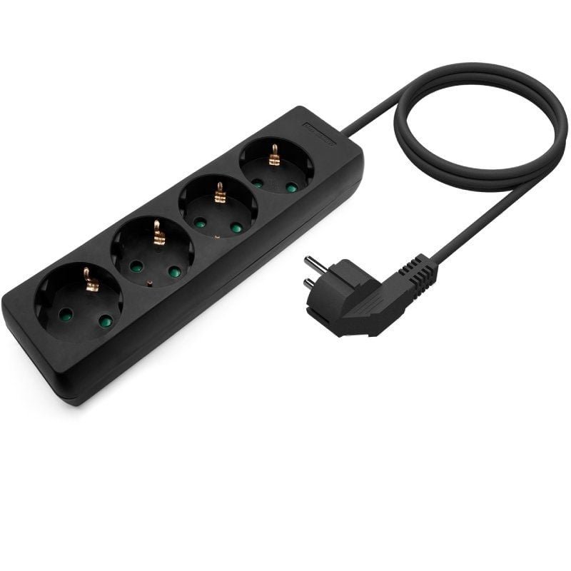 Regleta Aisens A154-0534/ 4 Tomas de Corriente/ Cable 1.4m/ Negro - изображение 2