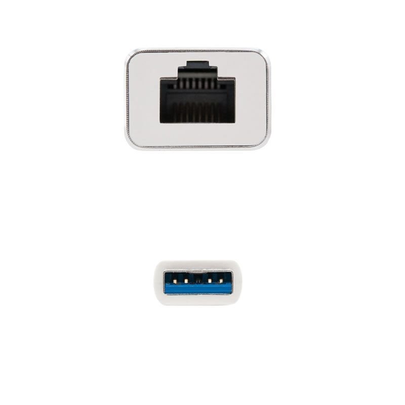 Adaptador USB 3.0 - RJ45 Nanocable 10.03.0401/ 1000Mbps - изображение 2