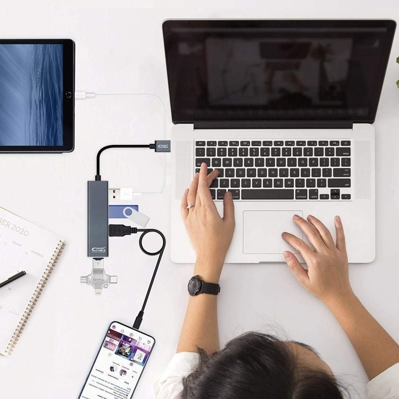 Hub USB 3.0 Nanocable 10.16.4402/ 4xUSB/ Gris - изображение 5