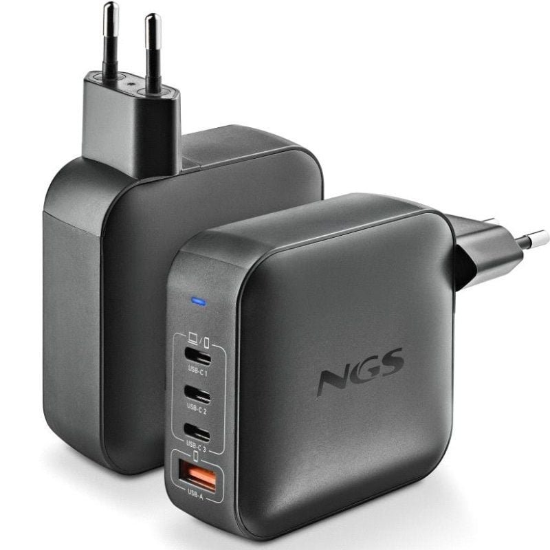 Cargador de Portátil GaN NGS BUD 165W/ 165W/ Automático/ Voltaje 5-21V - изображение 2