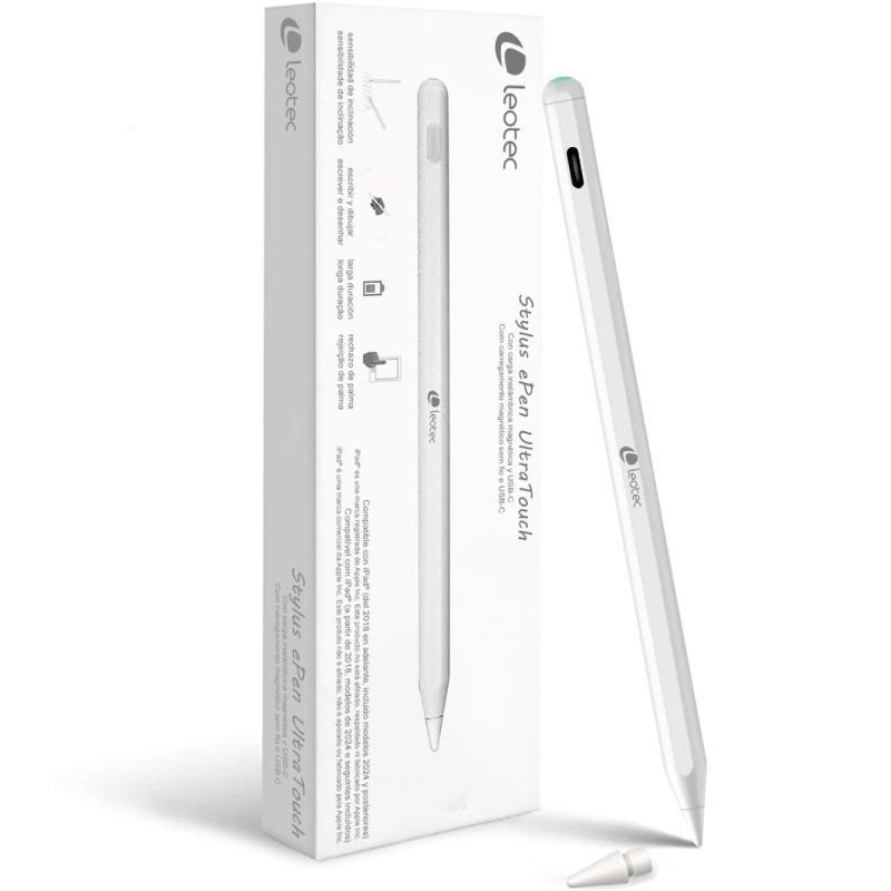 Lápiz Electrónico Leotec LESTP06W Stylus ePen UltraTouch para Android, IOS y Windows/ Blanco - изображение 4