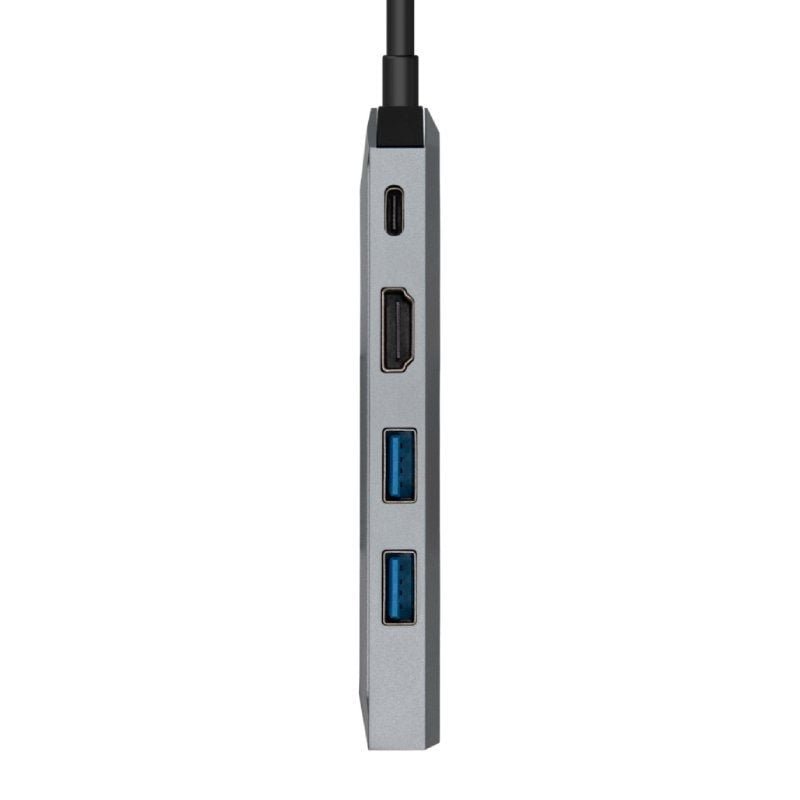 Docking USB Tipo-C Aisens ASUC-5P003-GR/ 1xHDMI/ 2xUSB/ 1xRJ45/ 1xUSB Tipo-C PD/ Gris - изображение 3