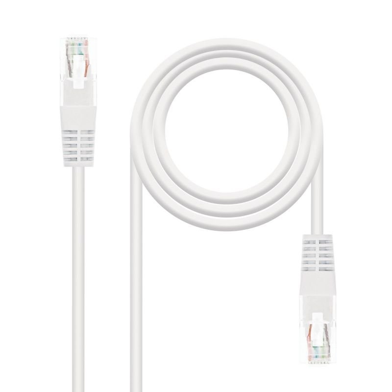 Cable de Red RJ45 UTP Nanocable 10.20.0105-W Cat.5e/ 5m/ Blanco - изображение 2