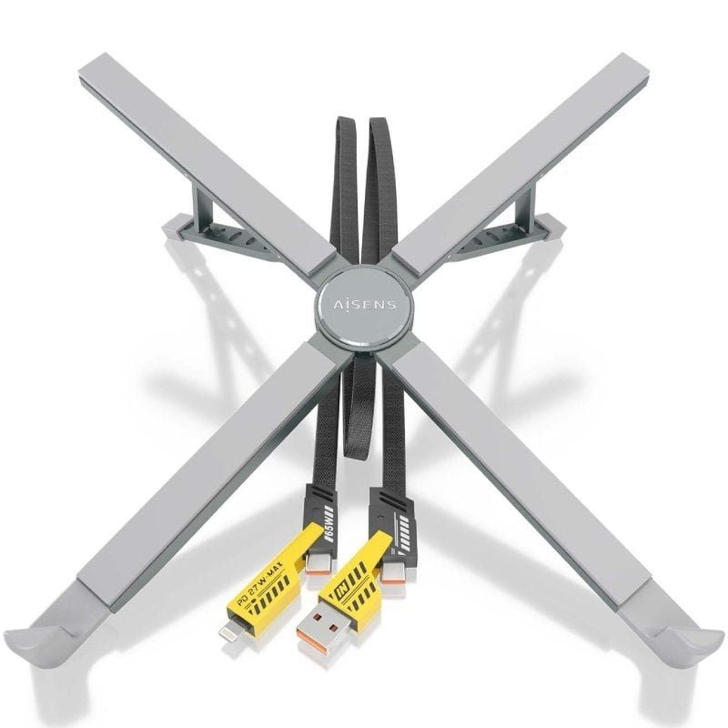Soporte de Mesa - Docking USB Tipo-C Aisens ASUC-4P021-GR/ 2xUSB/ 1xUSB Tipo-C/ 1xUSB Tipo-C PD/ Gris - изображение 2