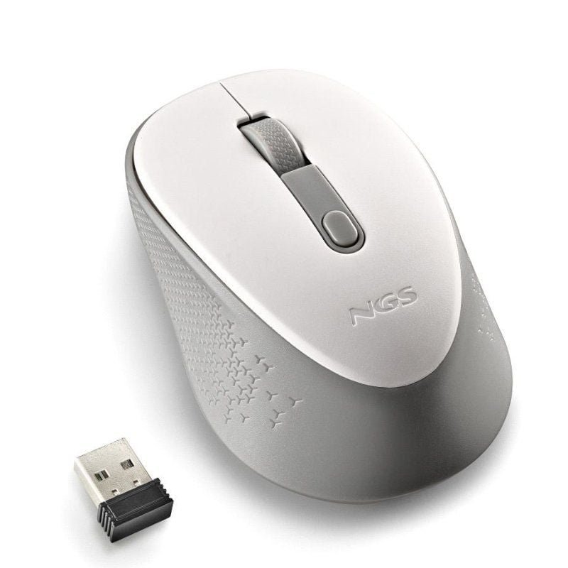Ratón Inalámbrico NGS Dew White/ Hasta 1600 DPI/ Blanco - изображение 4