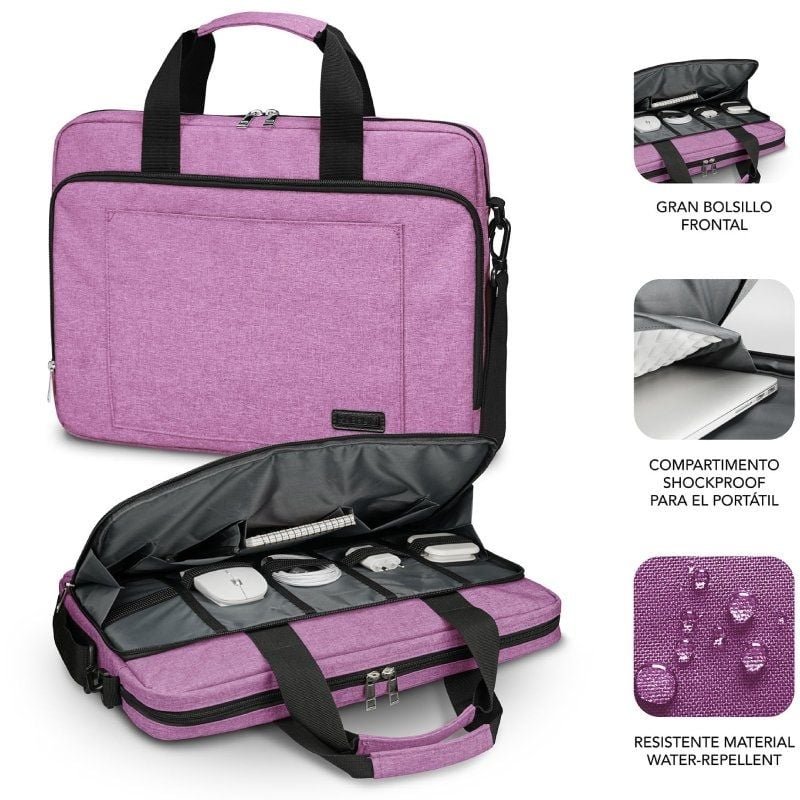 Mochila Subblim Air Padding Laptop Bag para Portátiles hasta 15.6"/ Rosa - изображение 4