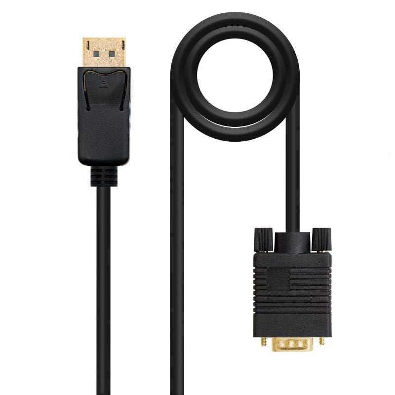 Cable Conversor Nanocable 10.15.4401/ DisplayPort Macho - VGA Macho/ 1m/ Negro - изображение 2