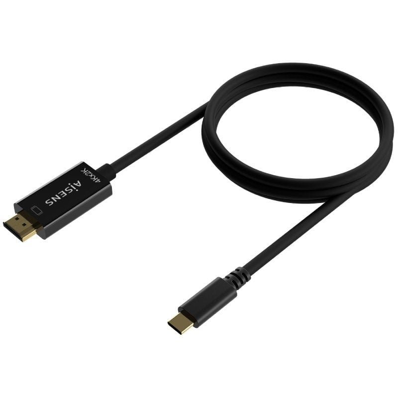 Cable Conversor HDMI 4K Aisens A109-0624/ USB Tipo-C Macho - HDMI Macho/ Hasta 27W/ 1250Mbps/ 1.8m/ Negro - изображение 2