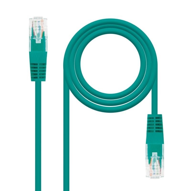 Cable de Red RJ45 UTP Nanocable 10.20.0401-GR Cat.6/ 1m/ Verde - изображение 2