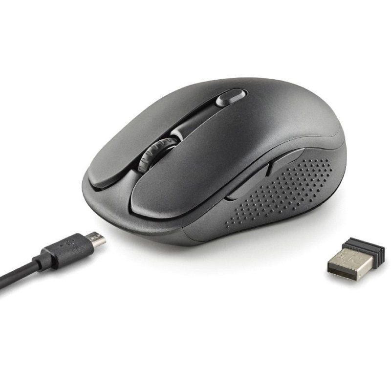 Ratón Inalámbrico NGS Evo Peep silencioso/ Batería recargable/ Hasta 3200 DPI/ Negro - изображение 3