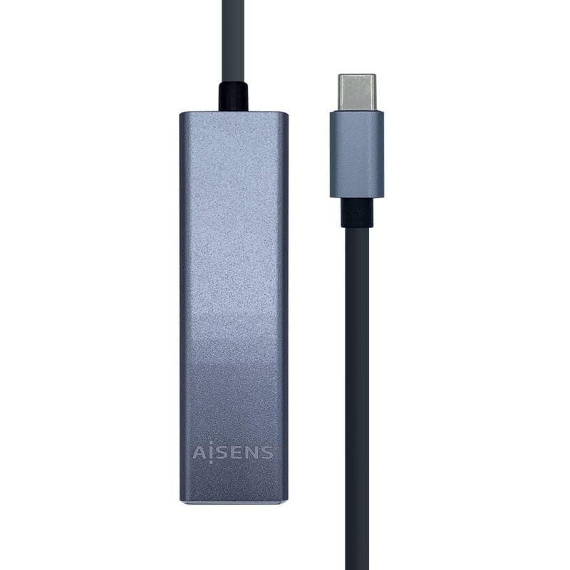Hub USB Tipo-C Aisens A109-0396/ 3xUSB/ 1xRJ45/ Gris - изображение 4