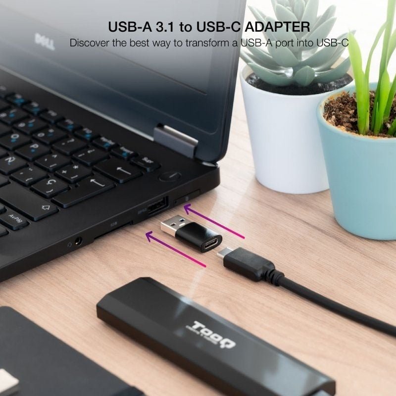 Adaptador USB 3.1 Nanocable 10.02.0012/ USB Macho - USB Tipo-C Hembra - изображение 3