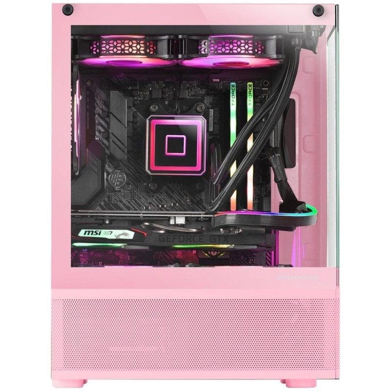 Caja Gaming Minitorre Mars Gaming MC-SE/ Rosa - изображение 2